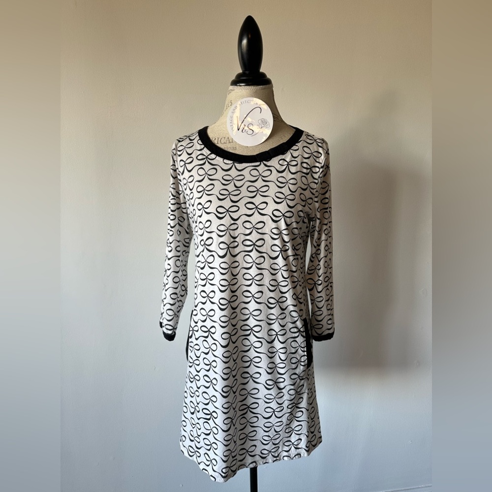 kate spade Black & White Bow-Print Nightshirt - Picture 11 of 11